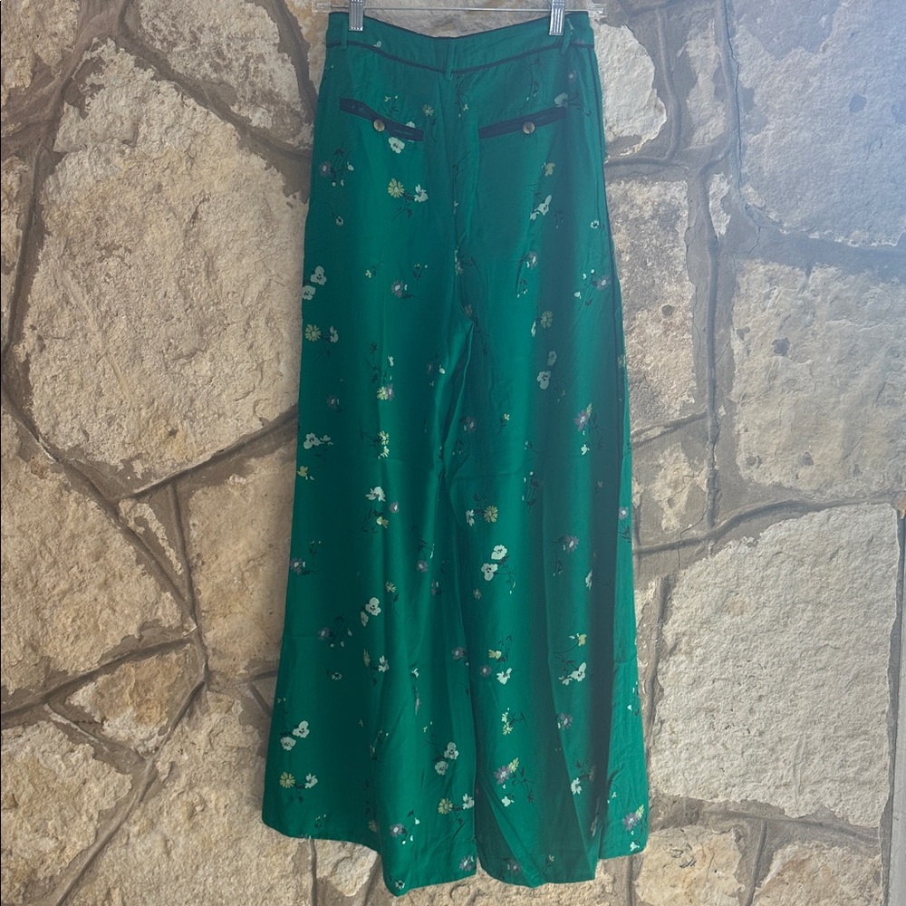 Free People Bennie Printed Wide Leg Pants size 4 - Picture 4 of 4